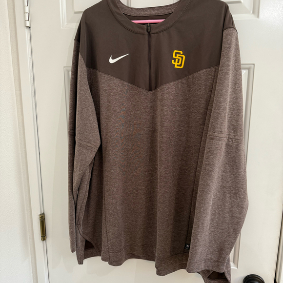Nike San Diego Padres MLB Authentic Collection Men's 3XL Half-Zip Jacket - Picture 1 of 3